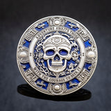Pirate Treasure Geocoin - 'Captain's Cobalt' RE