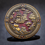 Pirate Treasure Geocoin - 'Crimson Corsair' RE