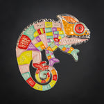 Patchwork Chameleon Geocoin - Candyfloss Edition
