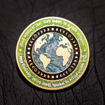 Eclipse Geocoin - 'Lunar Veil Edition' (2T Satin Silver/Gold)