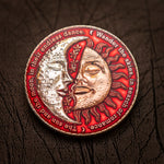 Eclipse Geocoin - 'Solar Flare Edition' (Red & 2T Silver/Copper)