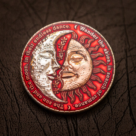 Eclipse Geocoin - 'Solar Flare Edition' (Red & 2T Silver/Copper)