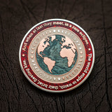 Eclipse Geocoin - 'Solar Flare Edition' (Red & 2T Silver/Copper)