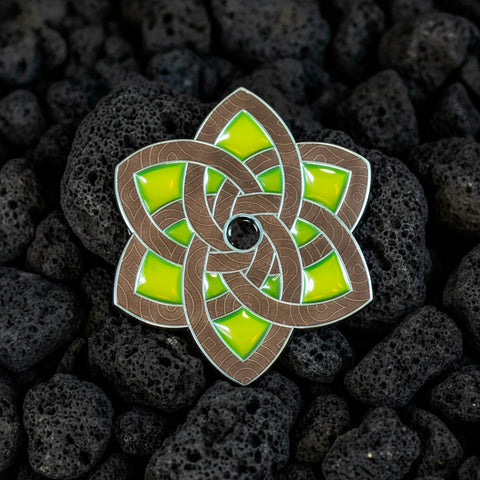 AE 'Neon Flux' Suncatcher  -  Edition - Eternal Knot Geocoin