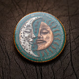 Eclipse Geocoin - 'Celestine Edition' (2T Antique Silver/Copper)