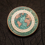 Eclipse Geocoin - 'Celestine Edition' (2T Antique Silver/Copper)