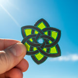 AE 'Neon Flux' Suncatcher  -  Edition - Eternal Knot Geocoin