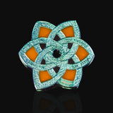 *DUPLICATE PAIR*  Green/Suncatcher & Green/Copper  Editions - Eternal Knot Geocoin