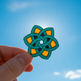 *DUPLICATE PAIR*  Green/Suncatcher & Green/Copper  Editions - Eternal Knot Geocoin