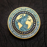 Eclipse Geocoin - 'Twilight Edition' (2T Satin Silver/Gold)