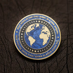 Eclipse Geocoin - 'Stardust Edition' (Pearl & 2T Antique Silver/Gold)