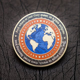 Eclipse Geocoin - 'Cosmic Haze Edition' (2T Antique Silver/Gold)