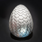 Dragon Egg Geocoin: Satin Silver/Purple/Blue LE