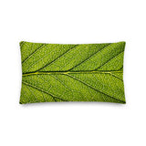 'Macro Cherry Leaf' Cushion